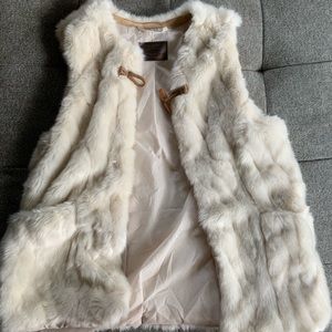 Faux fur vest